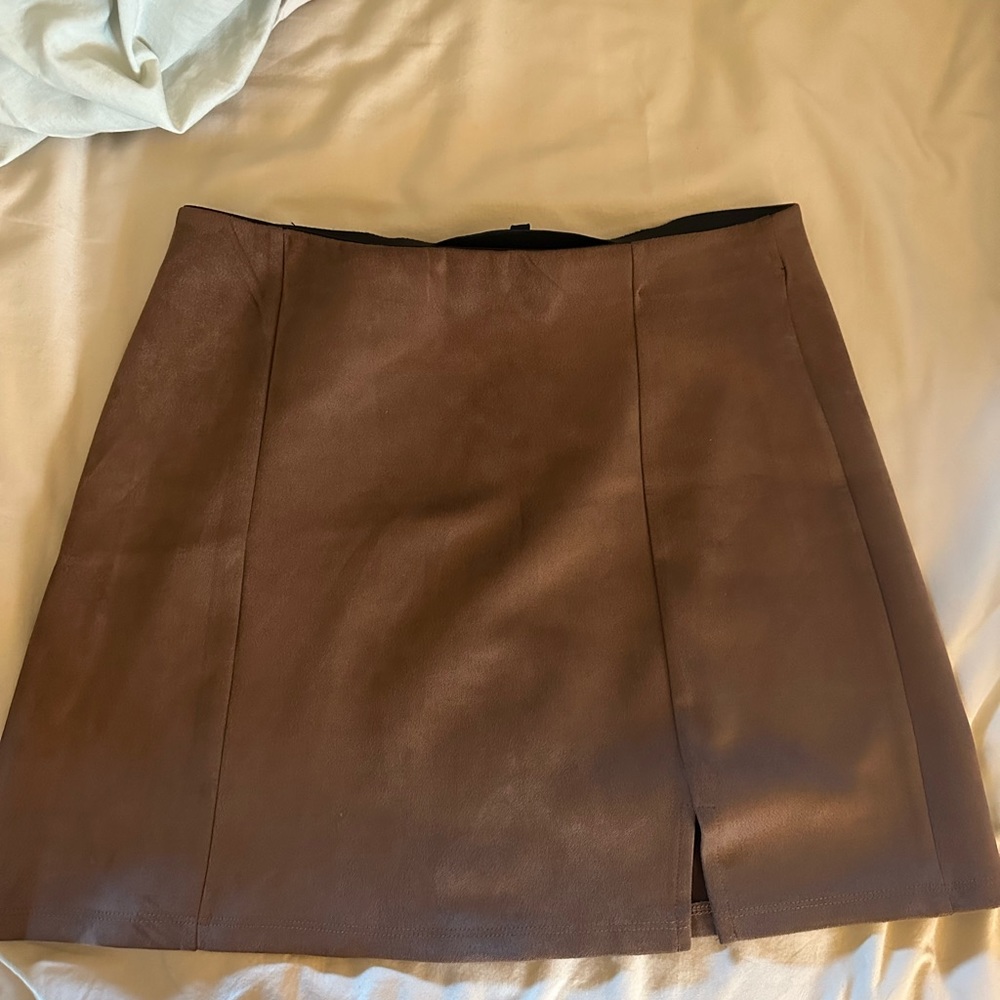 Brown Mini Skirt